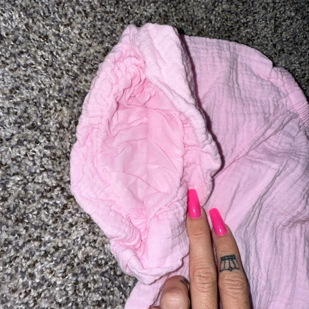 Old navy light pink puff sleeve top